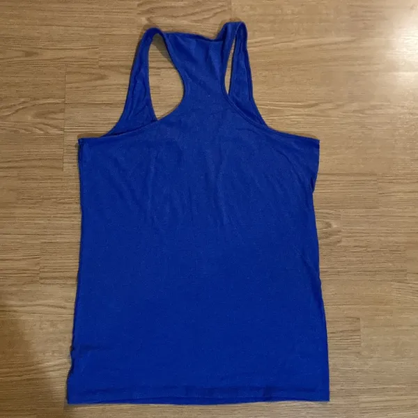 Victoria’s Secret PINK racer back tank top-royal blue. Size Large - Image 8