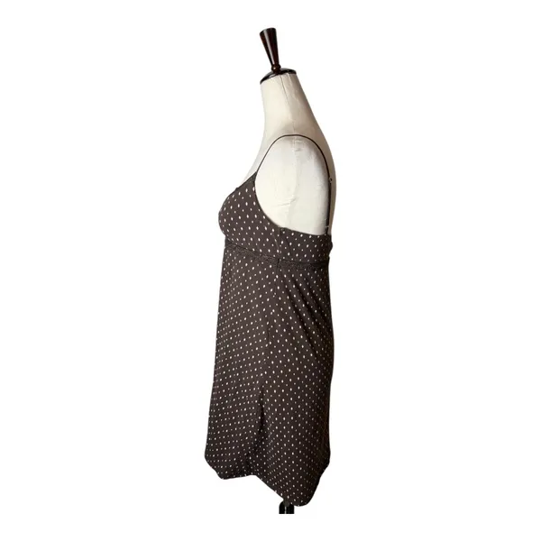 Alfani‎ Nightgown Women Small Brown Pink Diamond Print Lace Trim Slip Intimates - Image 4