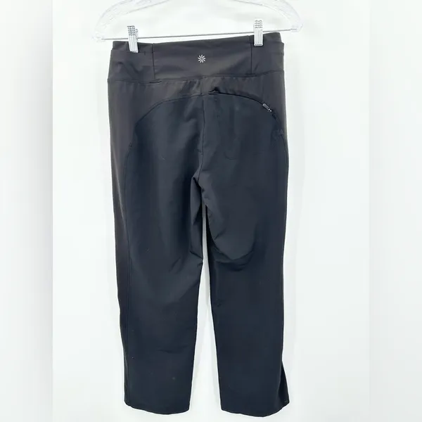 Athleta Fairway High Rise Golf Pant Black‎ Women's Size 6P Straight Leg - Image 3