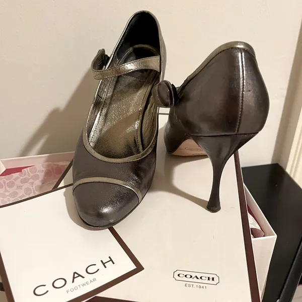Coach Metallic Lauryn MaryJane Heels - Image 3