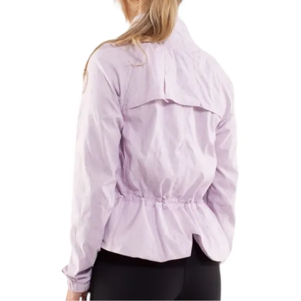 Lululemon Women’s Size 8 Rose Quartz Lavender Jacquard Travel to Track Jacket - Image 2