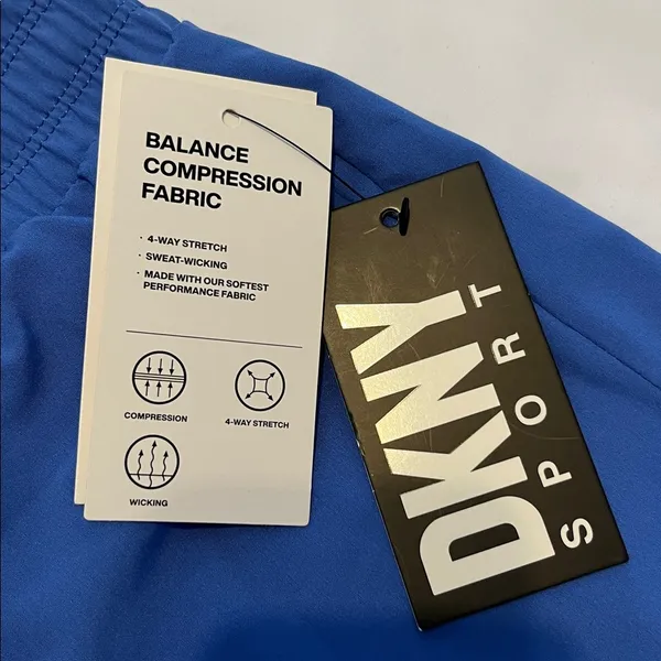 DKNY Royal Blue Sport Shorts - Image 3
