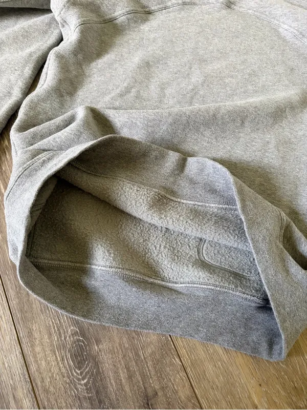 Lululemon All Yours Hoodie Fleece Heathered Core Medium Grey Size 6 NWOT - Image 10