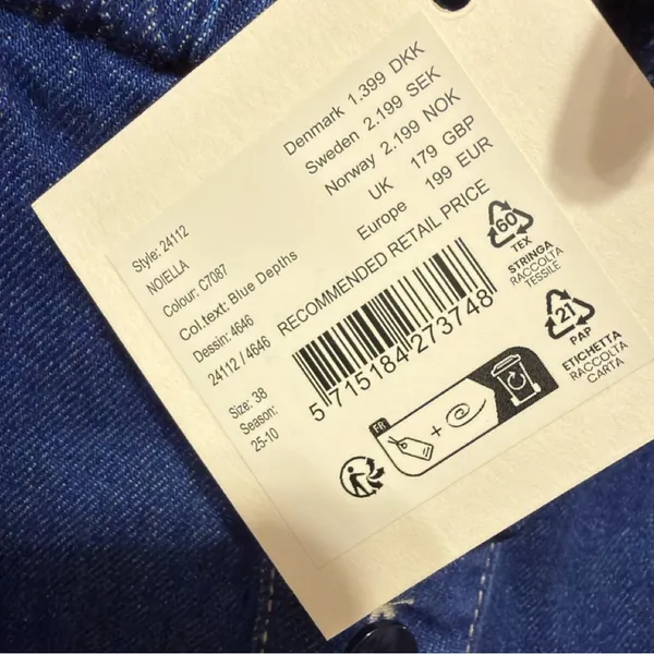 BAUM UND PFERDGARTEN Noiella Pants in Blue Depths Size EU38 (US M/L) NWT #1505 - Image 15