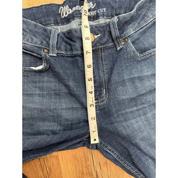 Wrangler Boot Cut Jeans Women's Size 5x34 Dark Wash Stretch Mid Rise Denim - Image 9