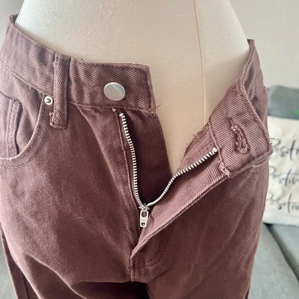 Chocolate Brown Straight Leg Jeans - Image 9