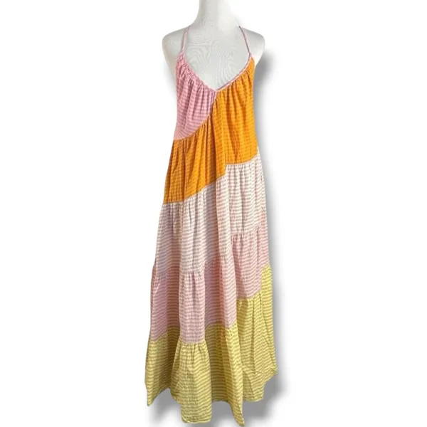 Free People Bohemian Beach Summer What Love Is Maxi Dress Size Medium Sundress - Image 10