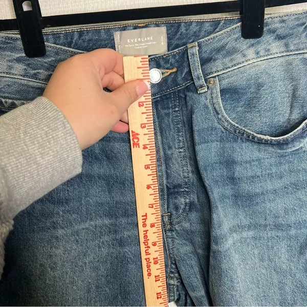 Everlane | Classic Blue Women's‎ Jeans 28 Crop Curvy 90s - Image 9