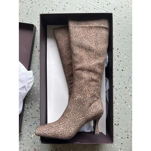Jeffrey Campbell Checkmate Tall Heeled Boots $210 - Image 5