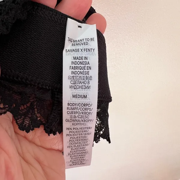Savage x Fenty NWT Women’s Lace Race Low Impact‎ Sports Bra Size Medium - Image 9