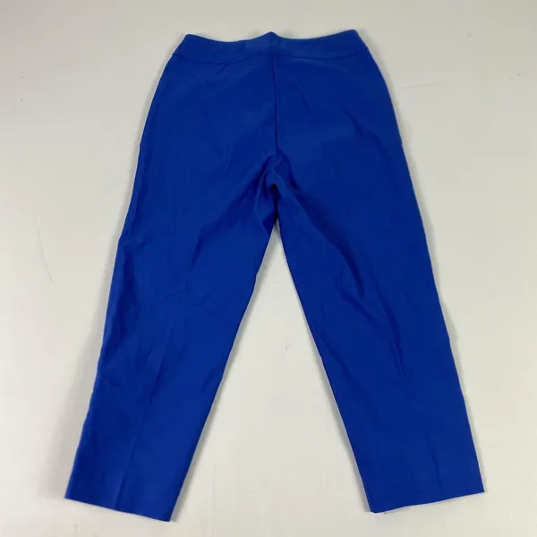 Anthony's Resort Wear Pants Womens 6 Blue Capri Lattice Hem Pull‎ On Stretch - Image 9