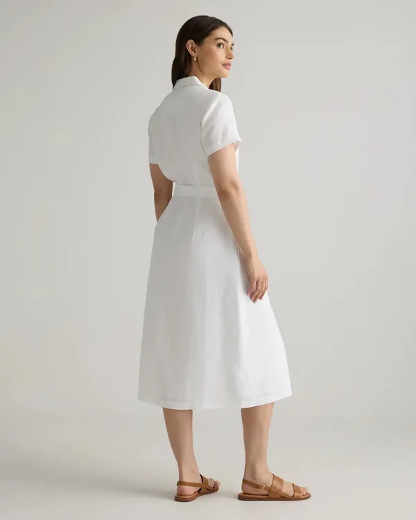Quince 100% European Linen Button Front Dress - Image 2