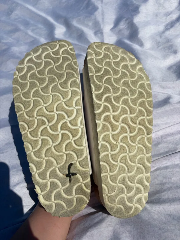 Papillon Papillio by Birkenstock white flex platforms sandals - Image 4