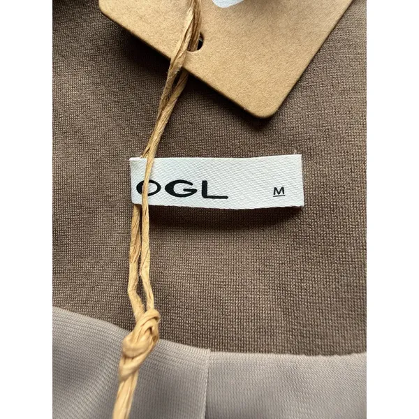OGL Coffee Brown Longline Button Front Tailored Vest NWT Medium Menswear - Image 12