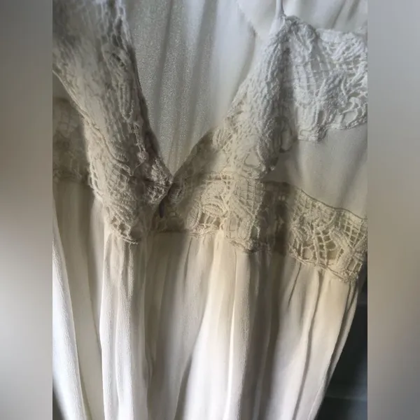 Zara Elegant Lace Trim midi Dress women size S - Image 6