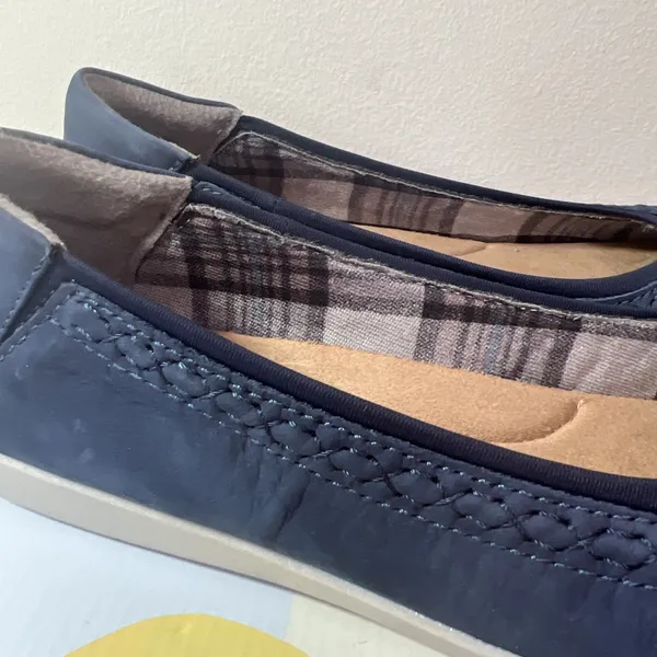 Earth Origins Fable Ballet Flats Women's 11‎ Blueberry Nubuck Comfort Shoes NIB - Image 14