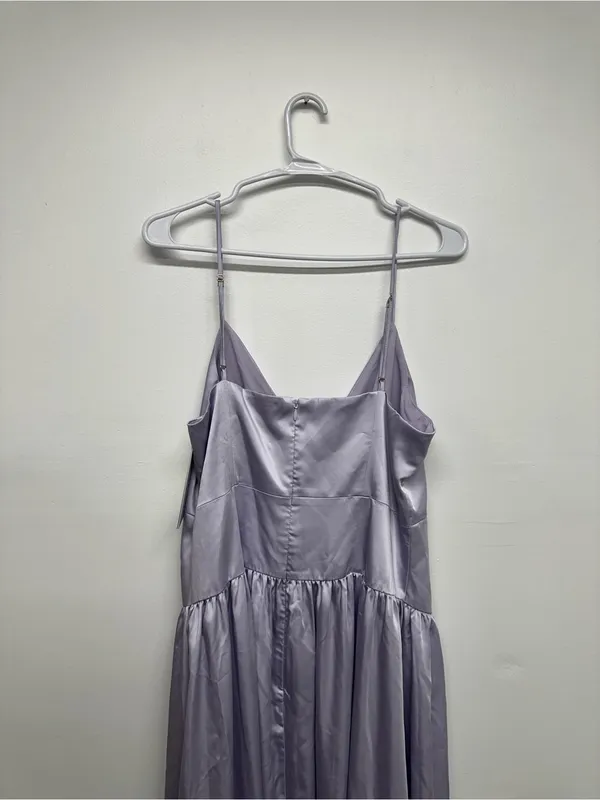 Club L London Jonas Lilac Plunge-Neck Drop Waist Maxi Dress - NEW - Image 15