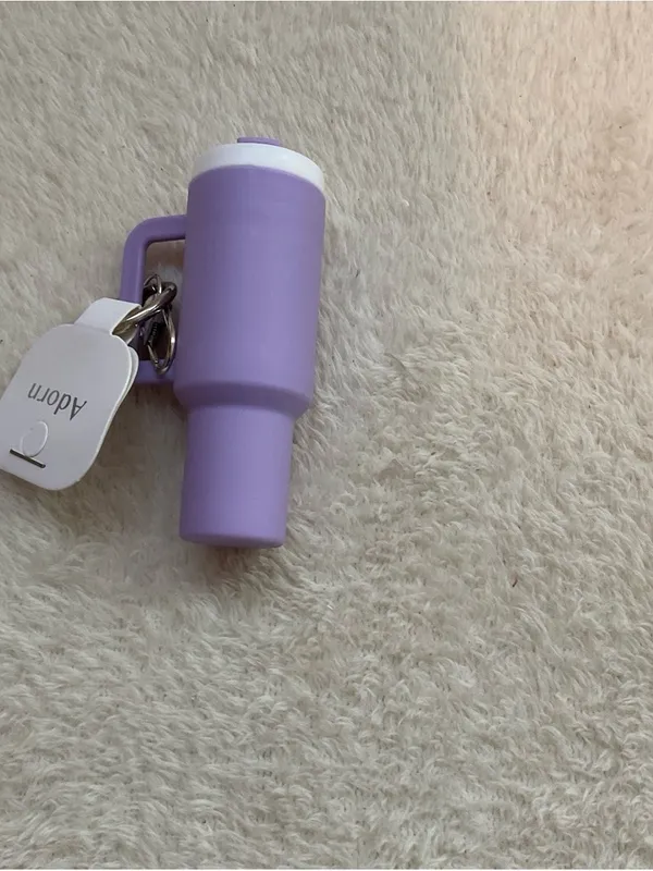 Adorn Purple Mini Tumbler Keychain & Card Holder - Image 2