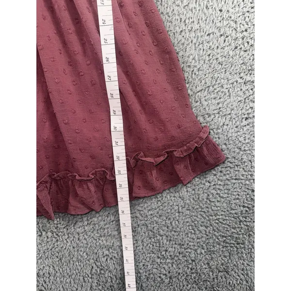 Babydoll Dress Women Large‎ Tiered Ruffle Textured Boho Coquette - Image 5