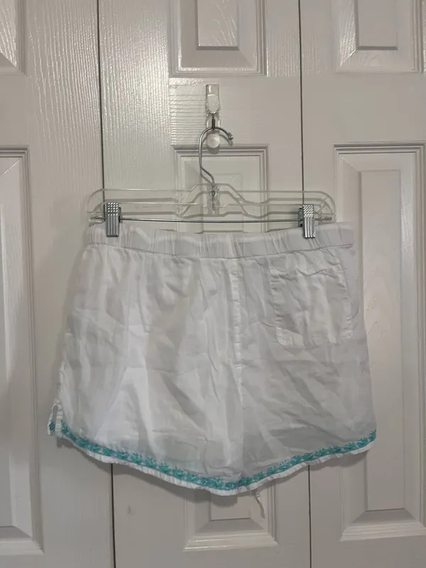 Roller Rabbit Pajama Bottoms White/Blue Size Large - Image 3