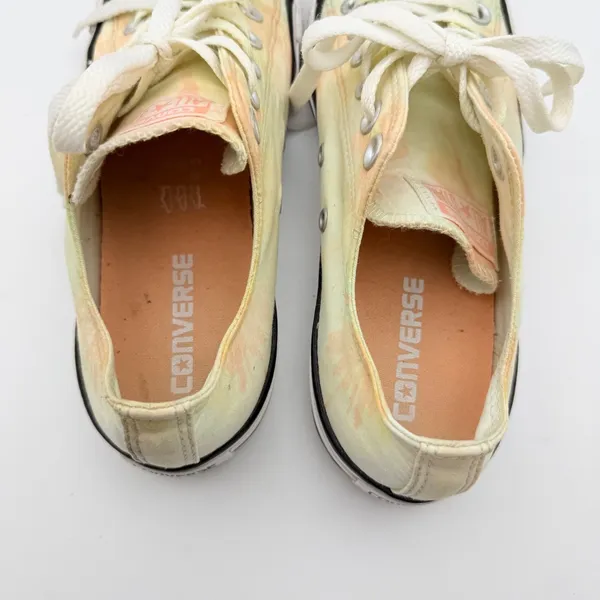 Converse Chuck Taylor Sneakers Womens 8 Yellow Palm Tree Tie Dye Low Top Shoes - Image 2
