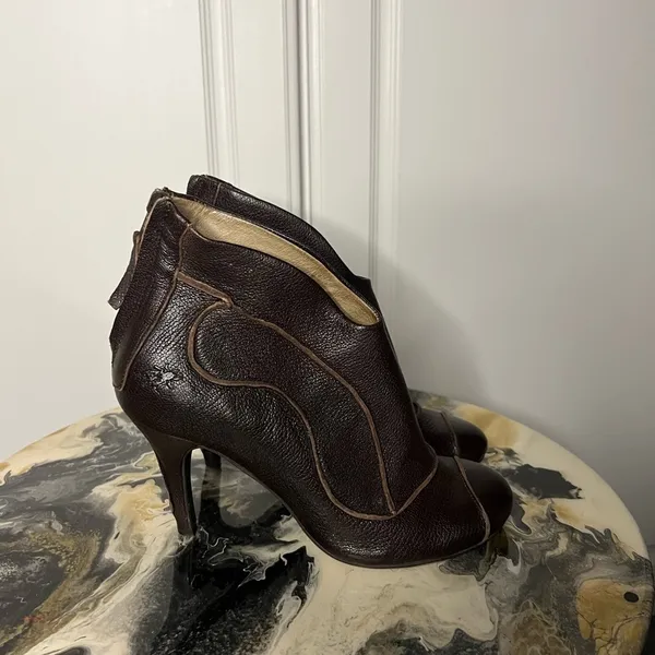 Fly London Leather Ankle Boots Made in Portugal EU 39 US 8 Y2K - Image 5
