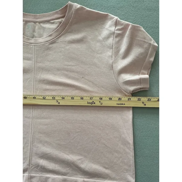 All in Motion T-Shirt Medium Pink Short Sleeve Activewear Seam Detail Tee - Image 4