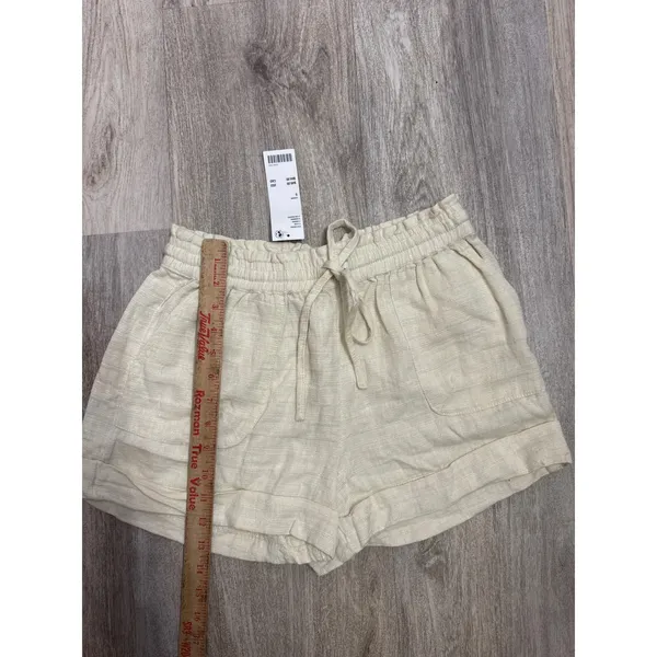 Urban Outfitters Out From Under Mya Linen Short Creme Size Small NEW - Image 6