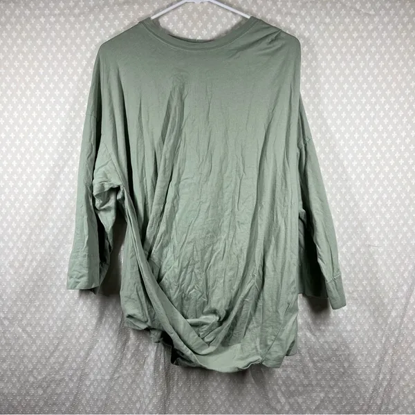 Free‎ People Beach Sage Green Oversized Top - Image 3