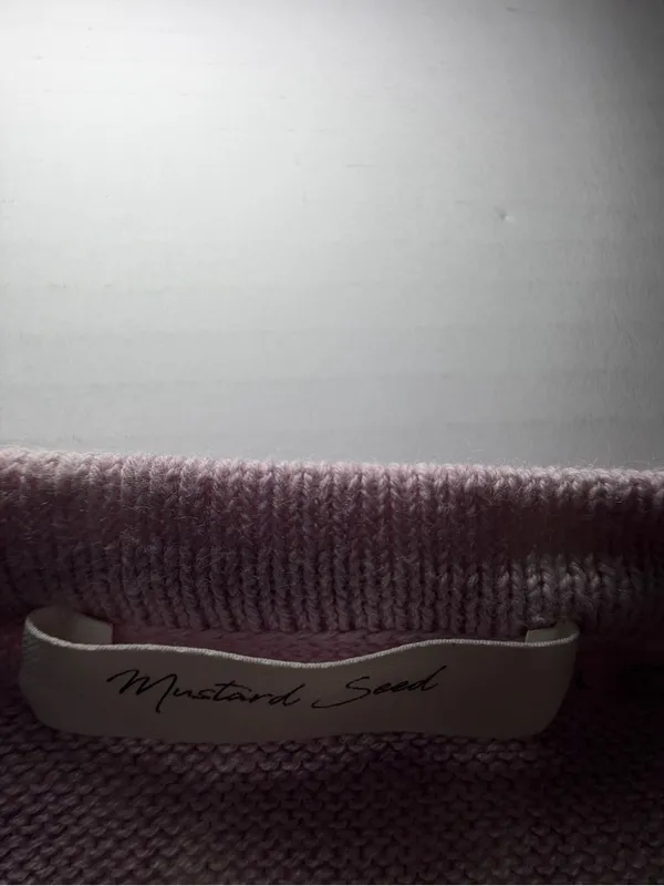 Mustard Seed Pastel Tie-Dye Crewneck Sweater - Pink & Purple couple flaws - Image 3