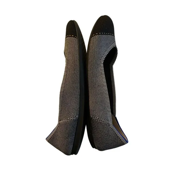 Rothy's The Round Toe Grey Mist black Captoe women's size 8 - Image 2