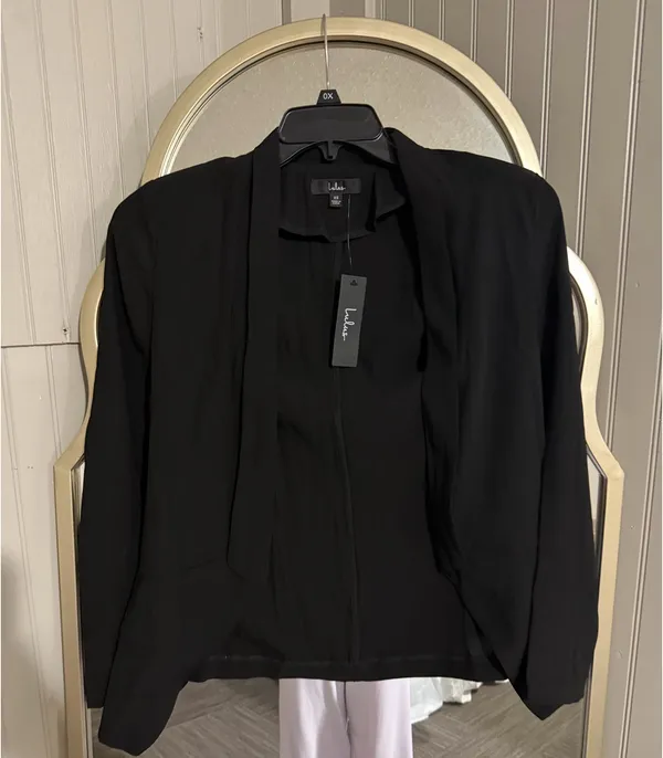 Lulus Black Blazer Miss Punctuality Lightweight - Image 2