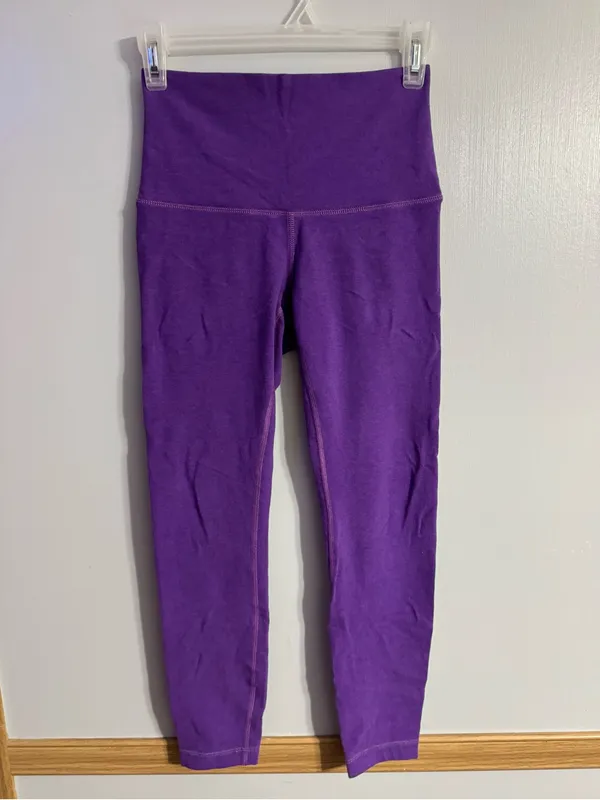 Lululemon Athletica Purple High Waisted Leggings Size 6 - Image 7