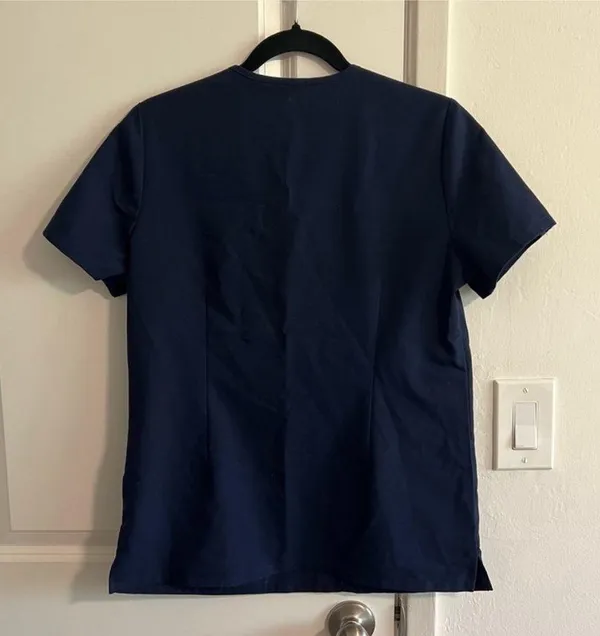FIGS Casma Scrub Top, Small Navy - Image 5