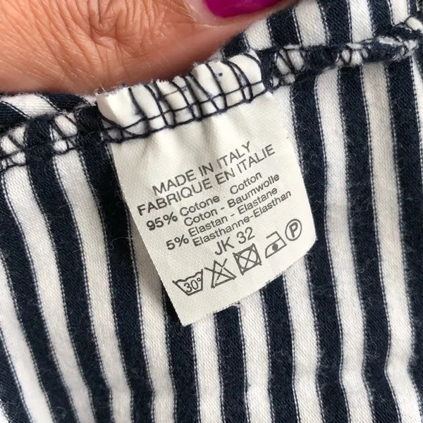 BRANDY MELVILLE | Nautical Stripe Raw Hem Crop Top - Image 7