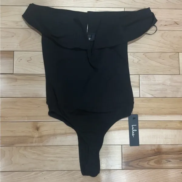 LULU’S ALWAYS GOT YOUR BACK BLACK BACKLESS CUTOUT BODYSUIT - Image 3