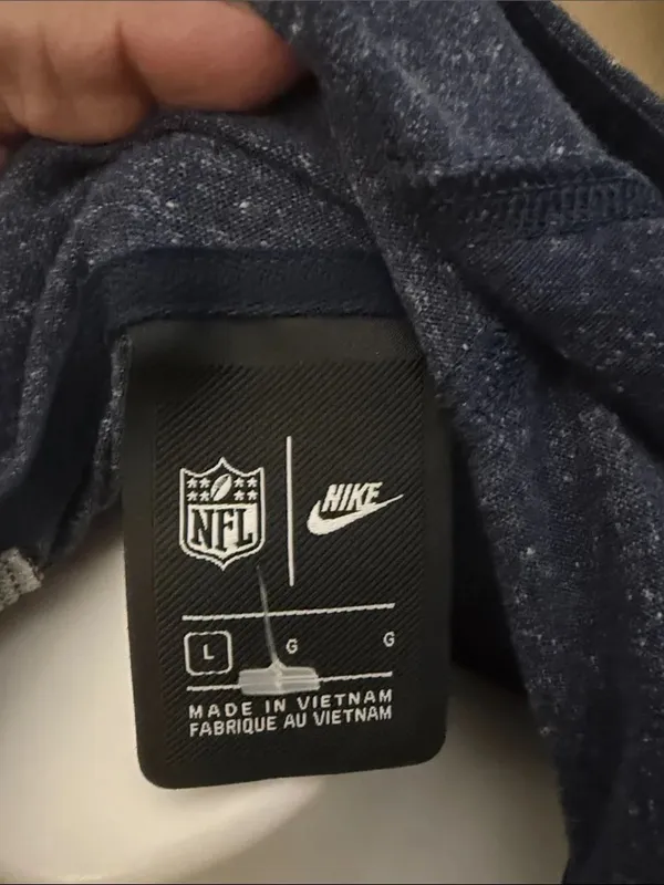 Nike Navy Hooded NFL Full Zipper Jacket - Image 3