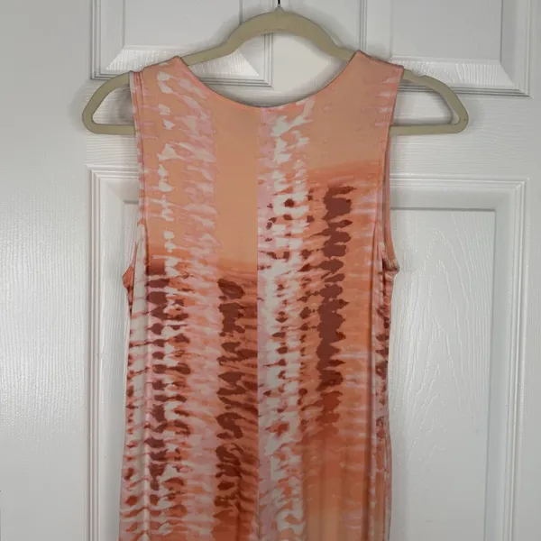 Sz S Tart $108 MSRP NWOT Rayon Peach Tie Die Jumpsuit - Image 8