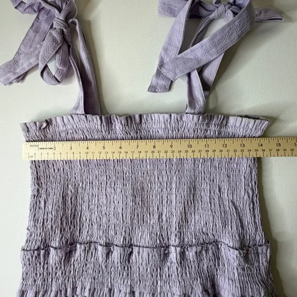 NWT Lost + Wander Angel in Disguise Maxi‎ Dress Medium Lavender Smocked Cottage - Image 11