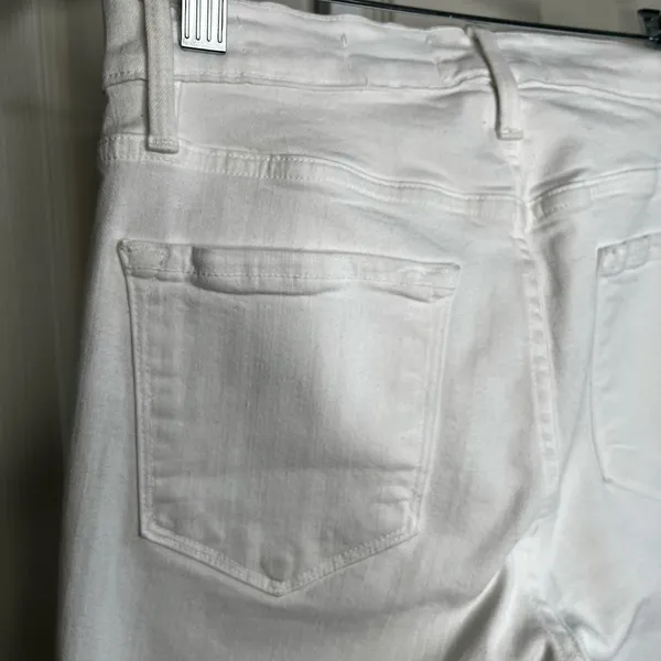 FRAME Le Bell White Flare Wide-Leg Jeans Size 25 - Image 7