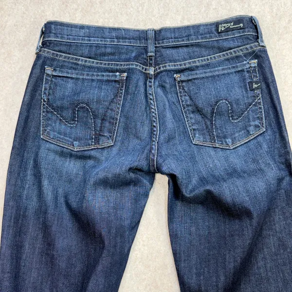 Citizens of Humanity Jeans Womens 28 Low Rise Bootcut Blue Y2K Indie Sleaze - Image 7