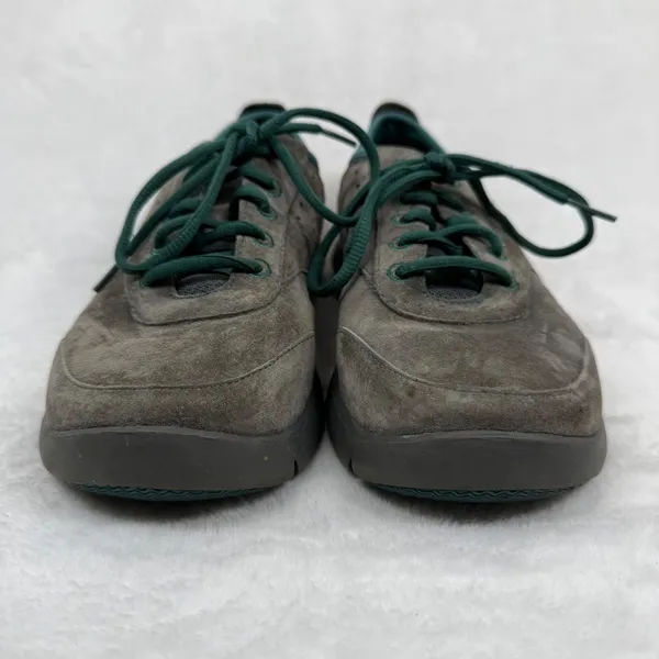 Dansko Honor Womens Suede Walking Shoes Charcoal Grey Teal Lace Up Sneakers‎ 39 - Image 3