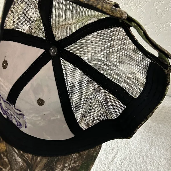National Collegiate Athletic Association Kansas State Wildcats Realtree Mossy Woodland Camo Mesh Strap Back Hat Cap - Image 7