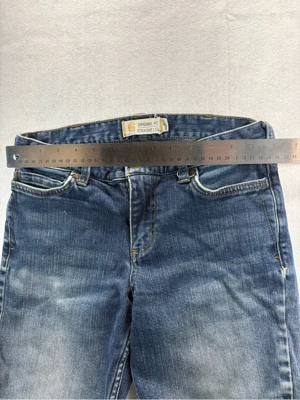 Carhartt Women’s Size 2 Regular Original Fit Straight Leg Jeans Stretch Blue - Image 3