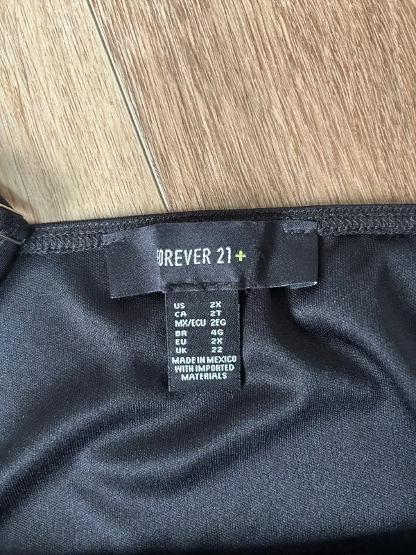 Forever 21 Black Y2K Dress - Size 2X - Image 2