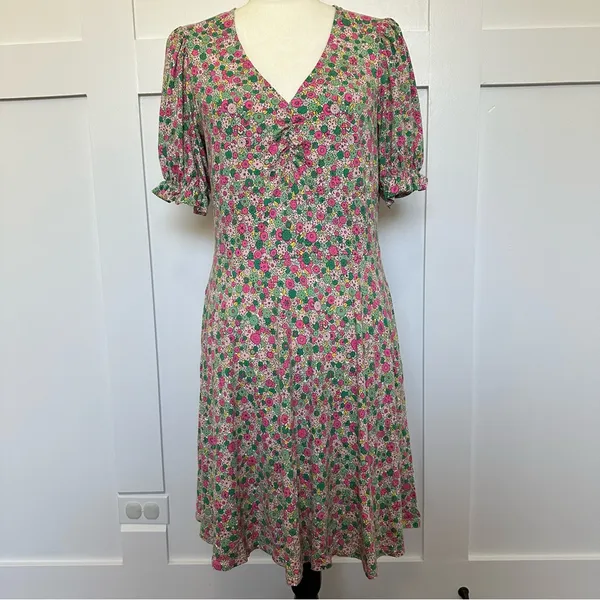 Boden Pink Floral Dress - Image 5