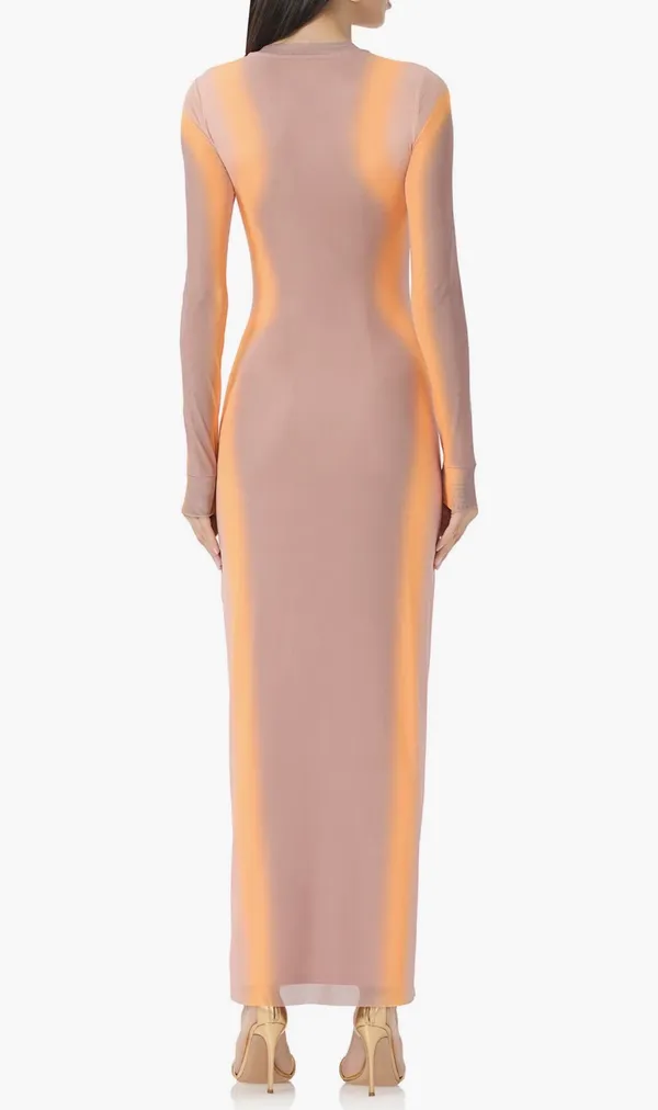 AFRM Long Sleeve Mesh Maxi Dress XS NWT - Image 5