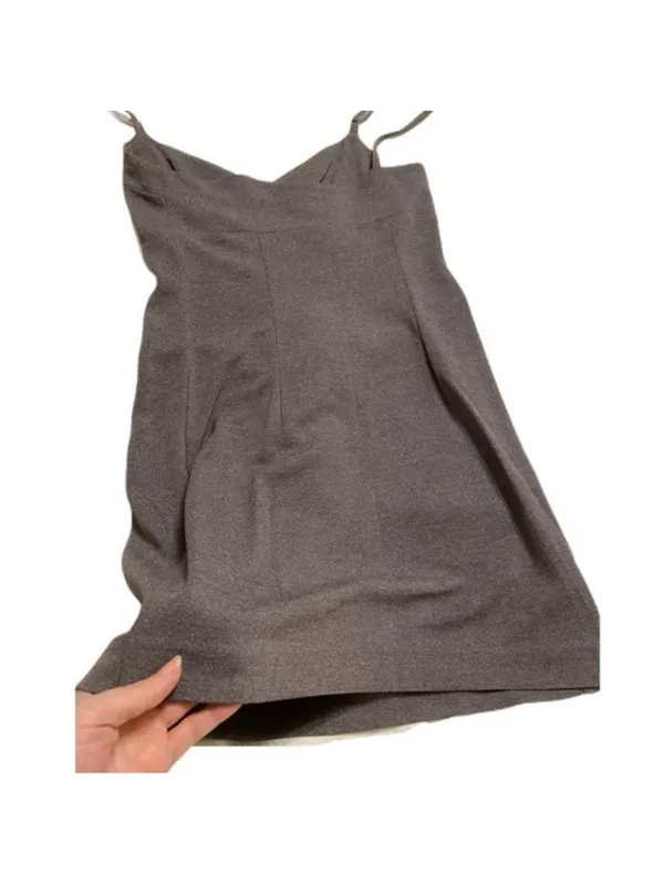 BCBG Gray Sleeveless Dress BCBG grey spaghetti strap dress adjustable straps S - Image 7
