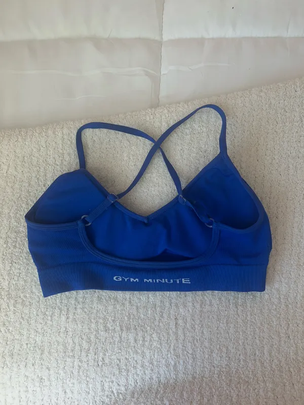 Blue Sports Bra - Image 4