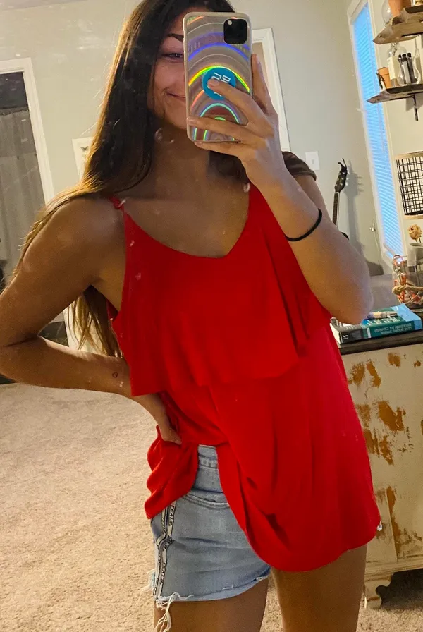 Dress Up red tank top - Image 2